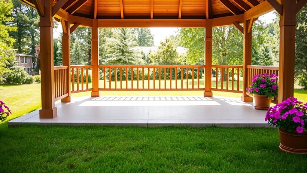 senior friendly gazebo flooring
