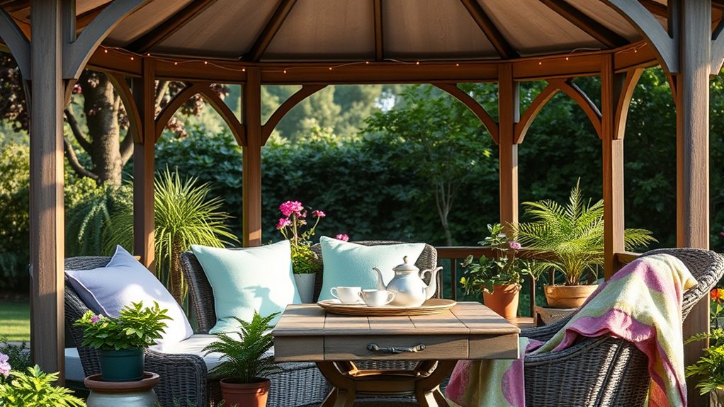 seniors cozy gazebo decor