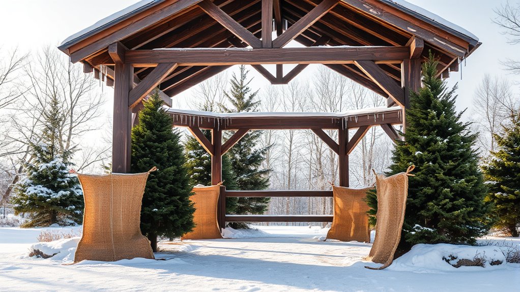 shield gazebo from ice winds