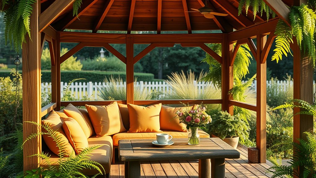 small gazebo cozy design