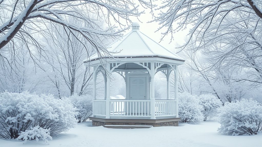 snow protection for gazebo