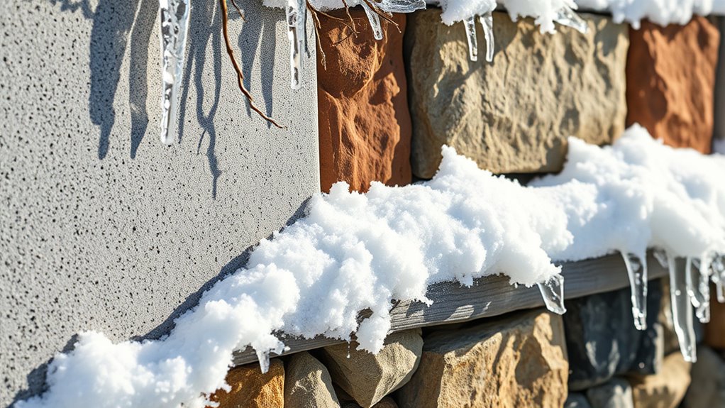 snow resistant wall materials