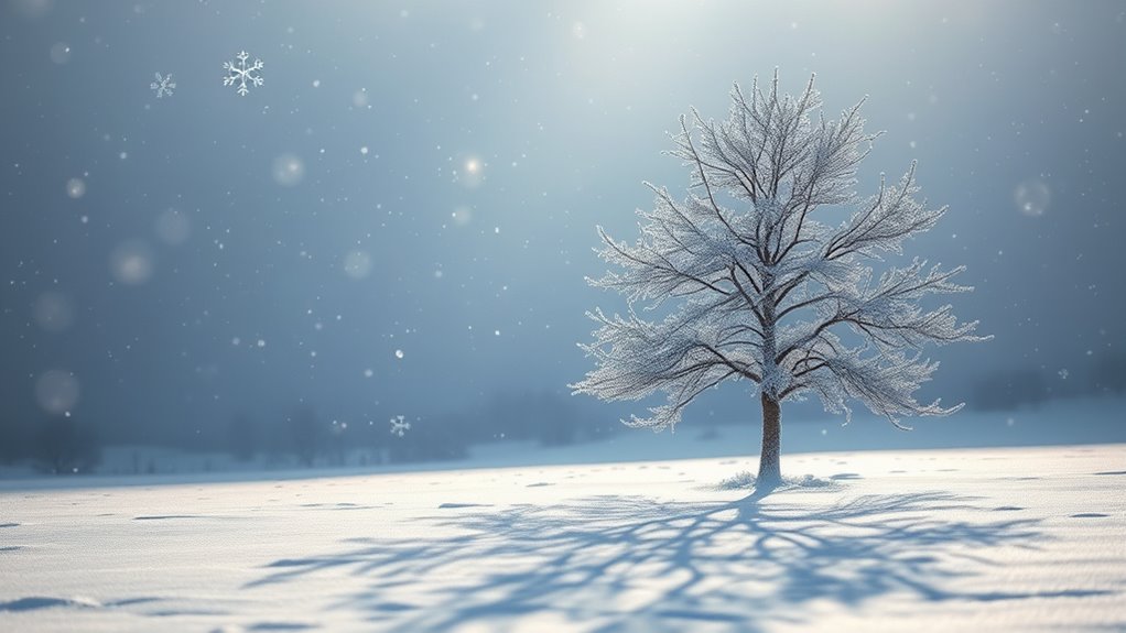 snowfall shadow effect techniques