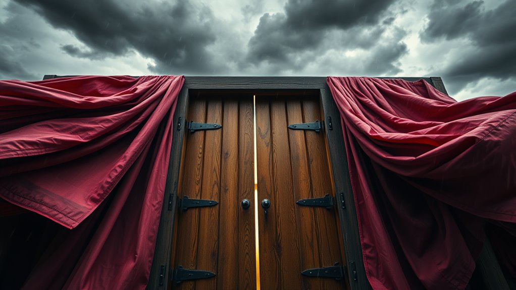 storm proofing doors and curtains