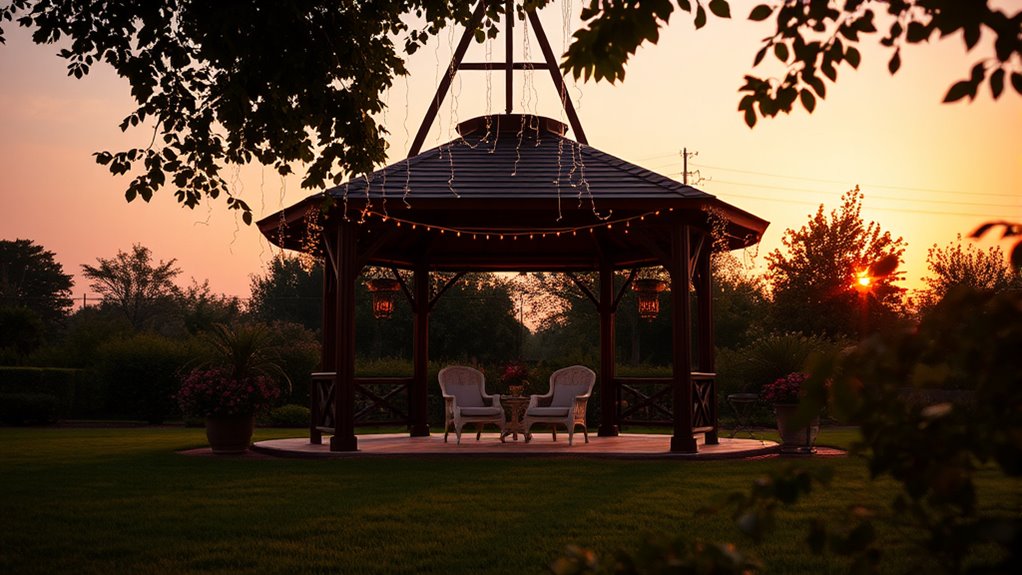 teen gazebo aesthetic lighting