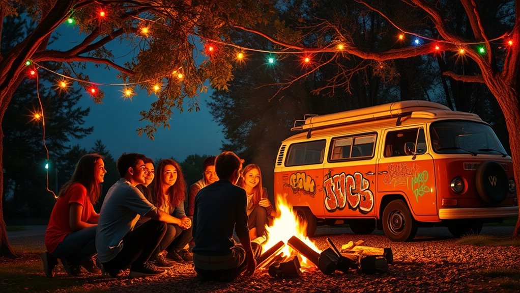 teen groups night hangout