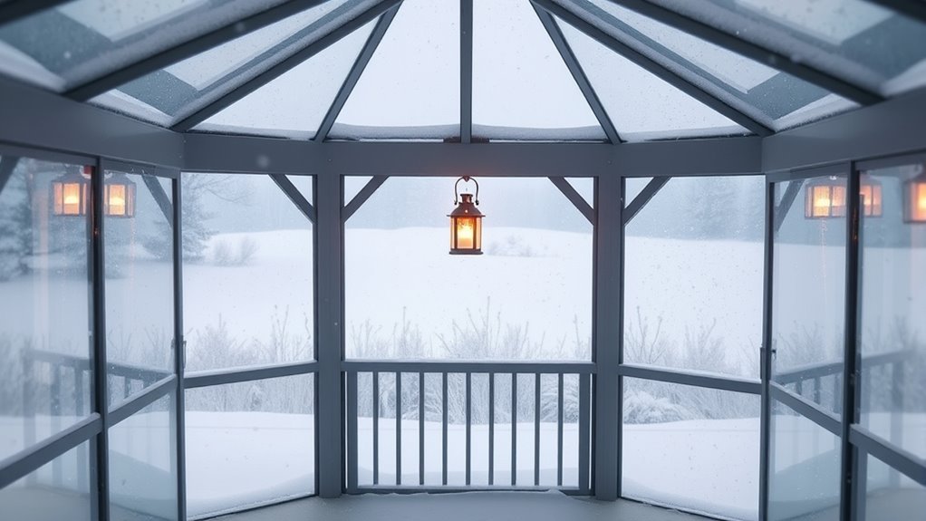 vinyl gazebo walls winter performance