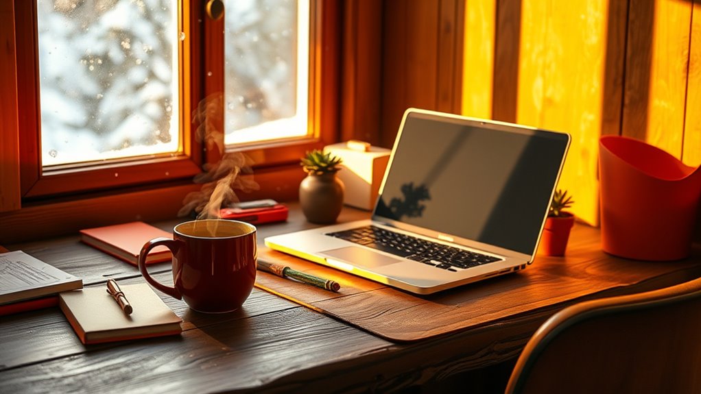 warm colors boost productivity