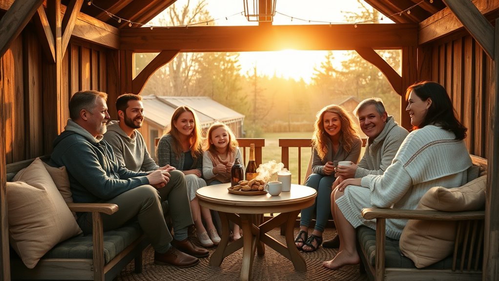warm gazebo family space