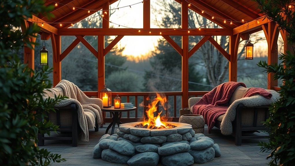 warm gazebo without electricity