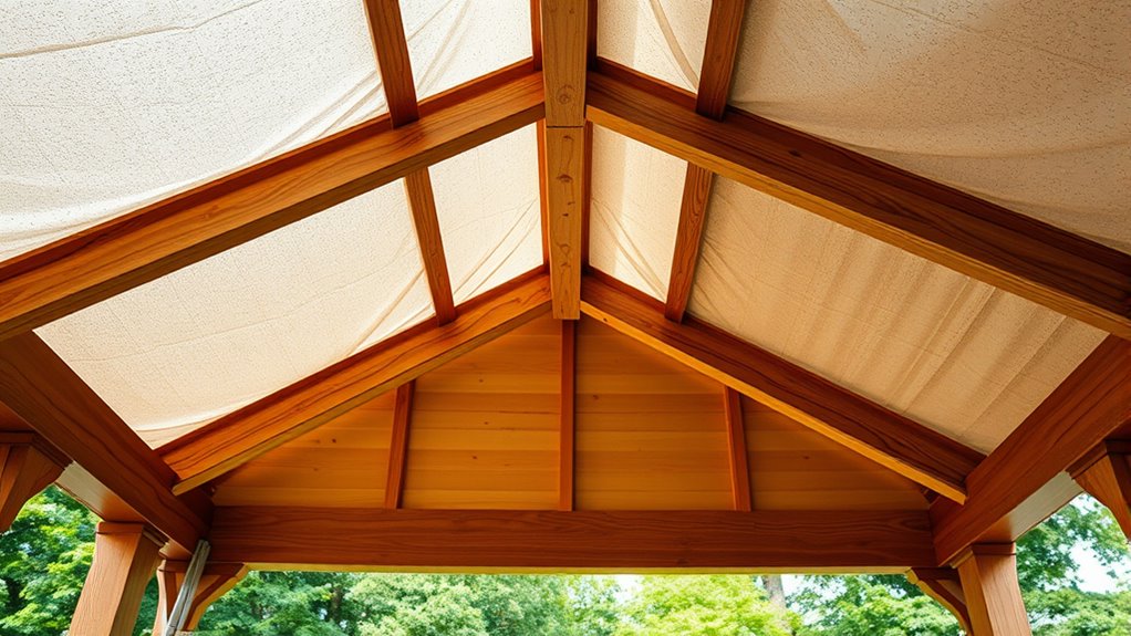 waterproof gazebo ceiling construction