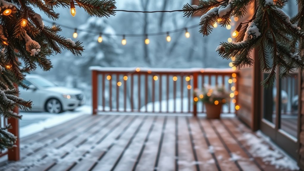 winter ambiance string lights