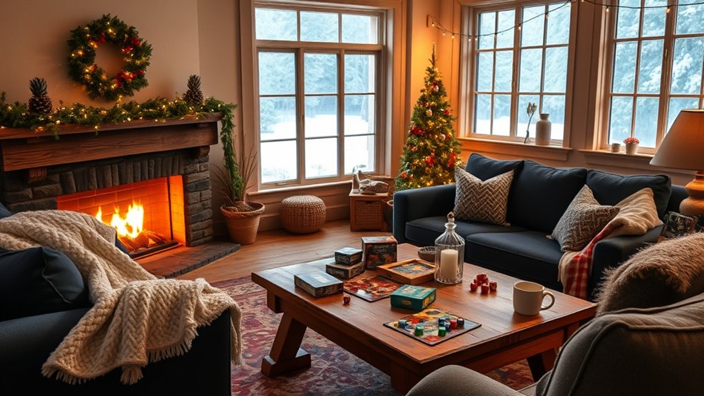 winter board game gathering