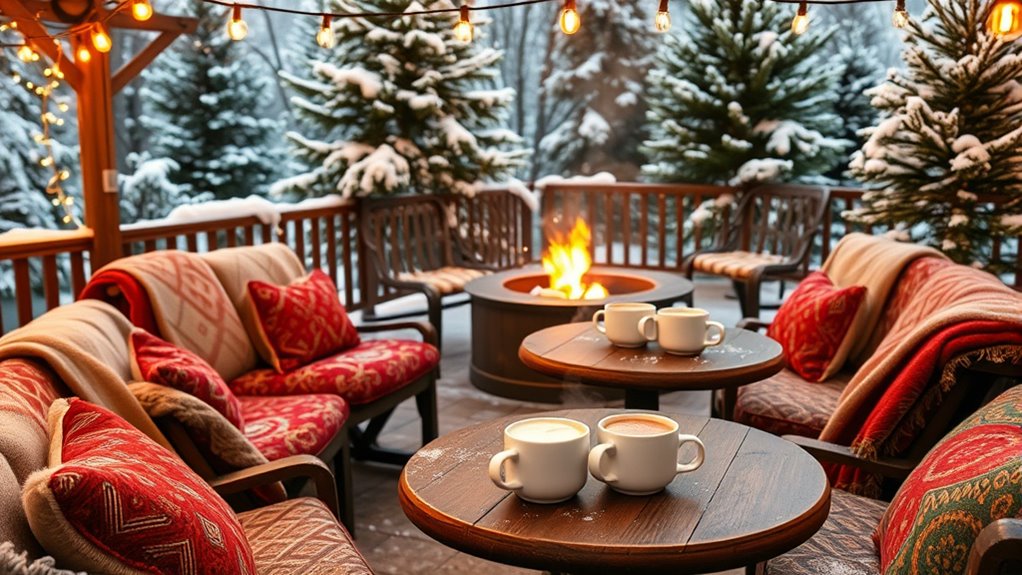 winter customer seating arrangement