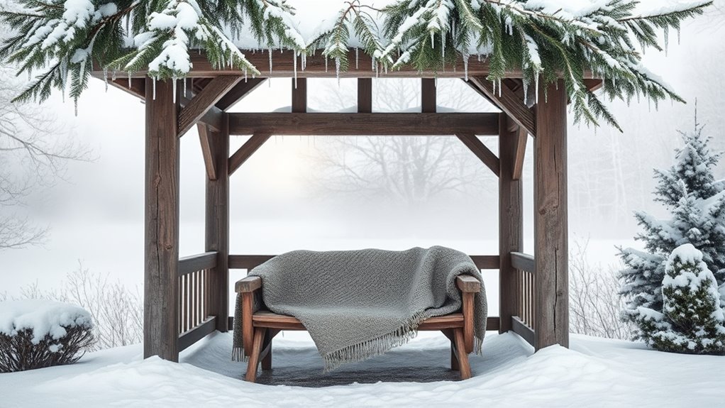 winter digital detox gazebo