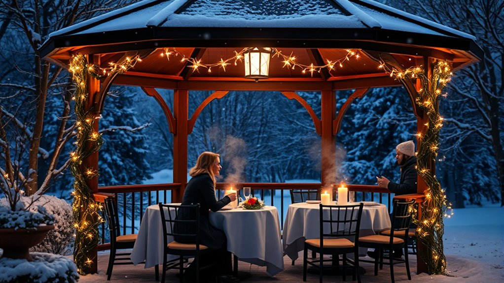 winter dining outdoor experience
