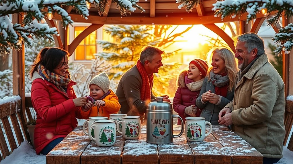 winter family gathering celebration