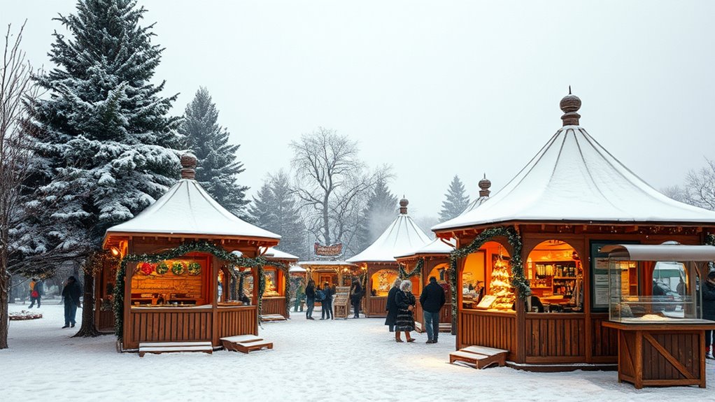 winter festival gazebo booths