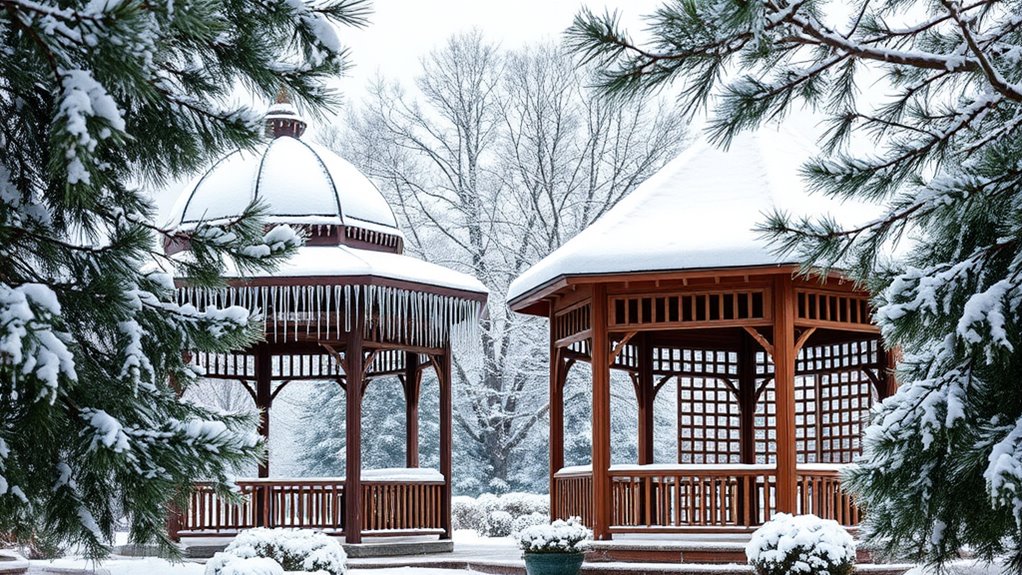 winter friendly gazebo designs