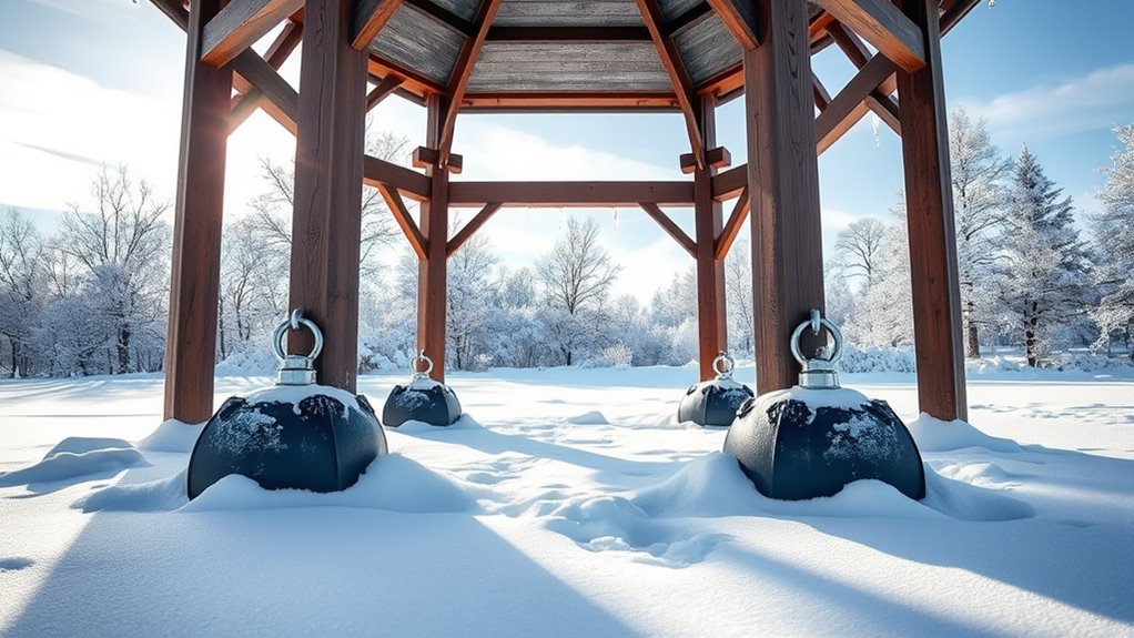 winter gazebo anchoring solutions