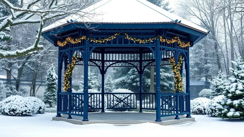 winter gazebo color combinations