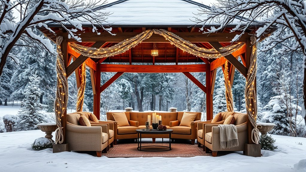 winter gazebo corporate events