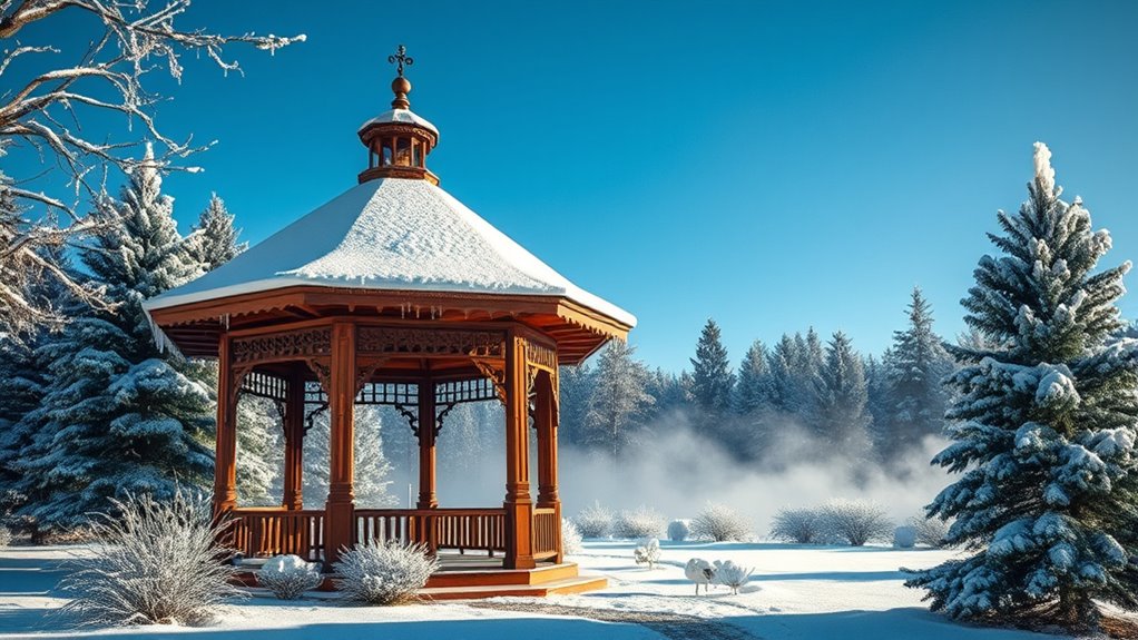 winter gazebo design ideas