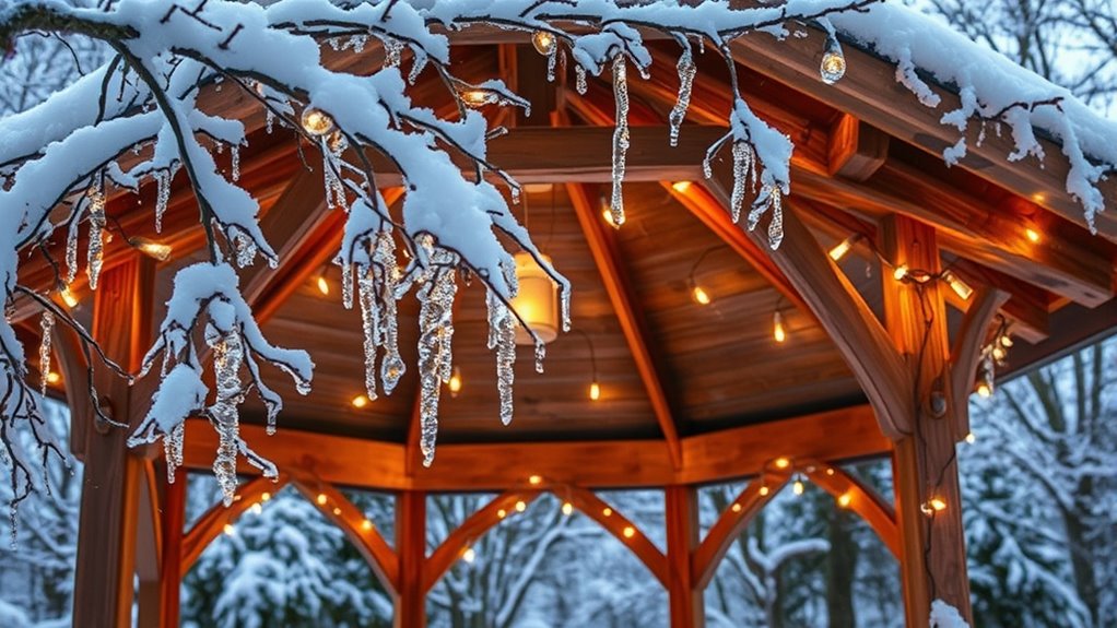 winter gazebo electrical protection