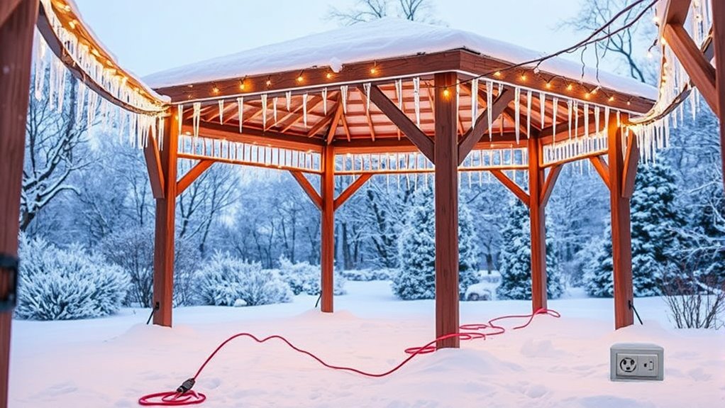 winter gazebo electrical safety