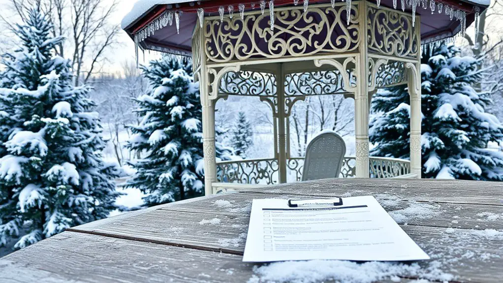 winter gazebo energy usage