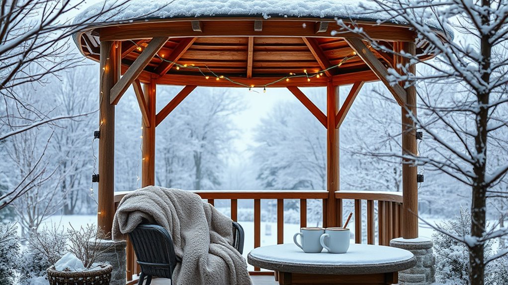 winter gazebo enjoyment benefits