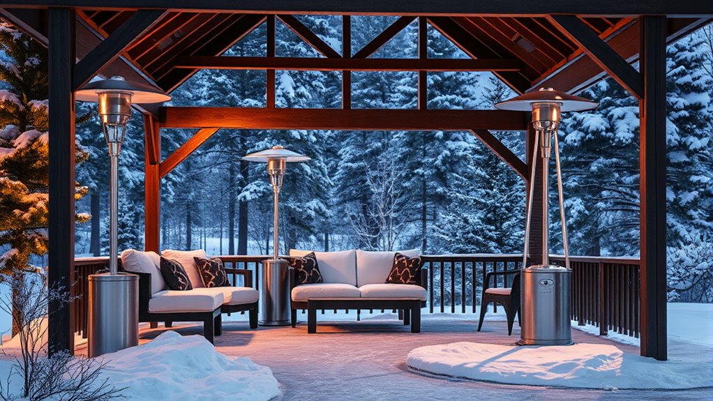 winter gazebo heating solutions