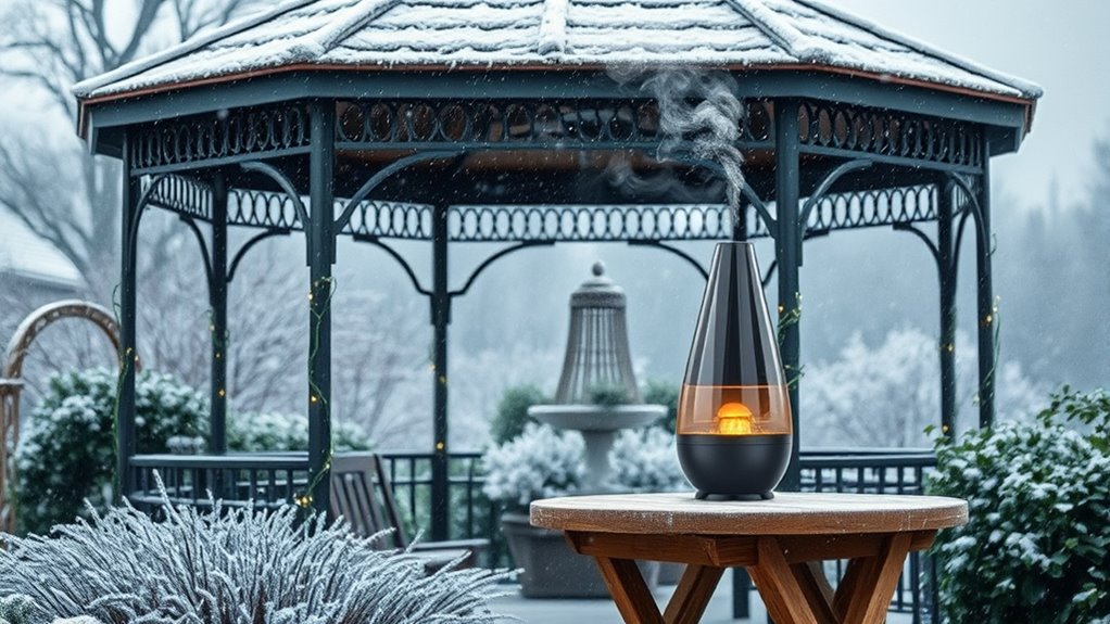 winter gazebo humidifier use