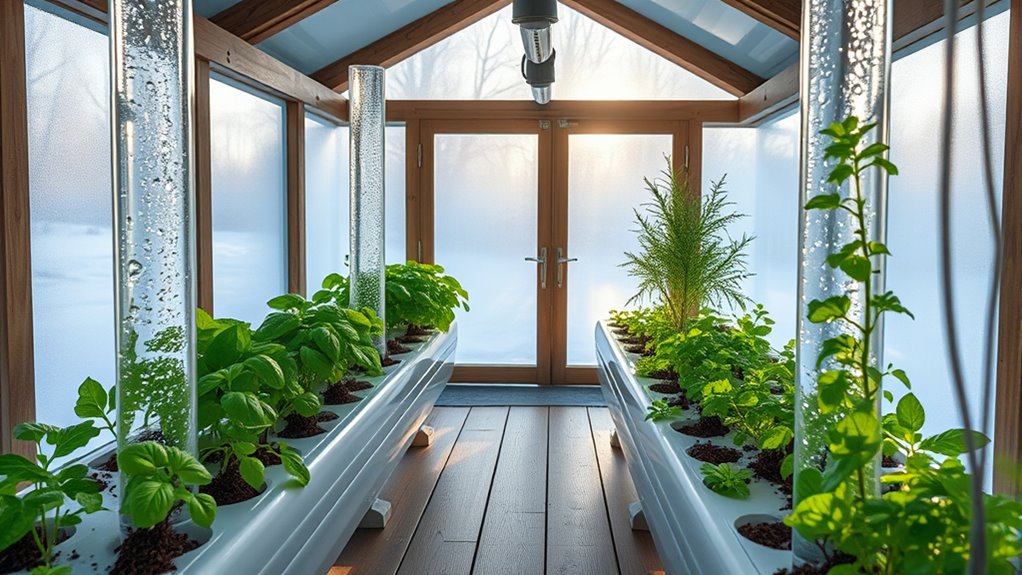 winter gazebo hydroponic gardening