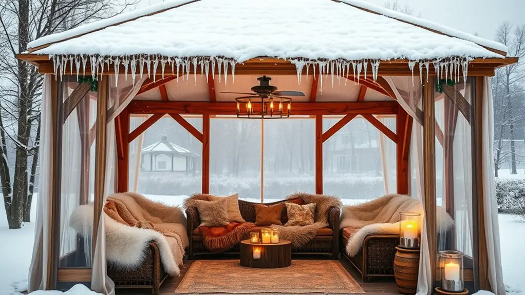 winter gazebo insulation techniques