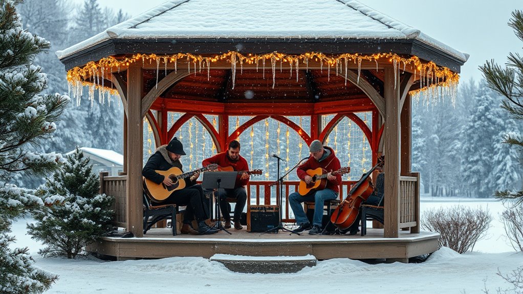 winter gazebo live music