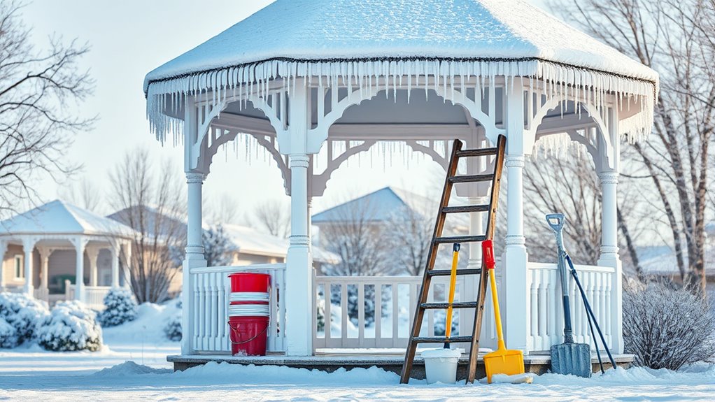 winter gazebo maintenance plan