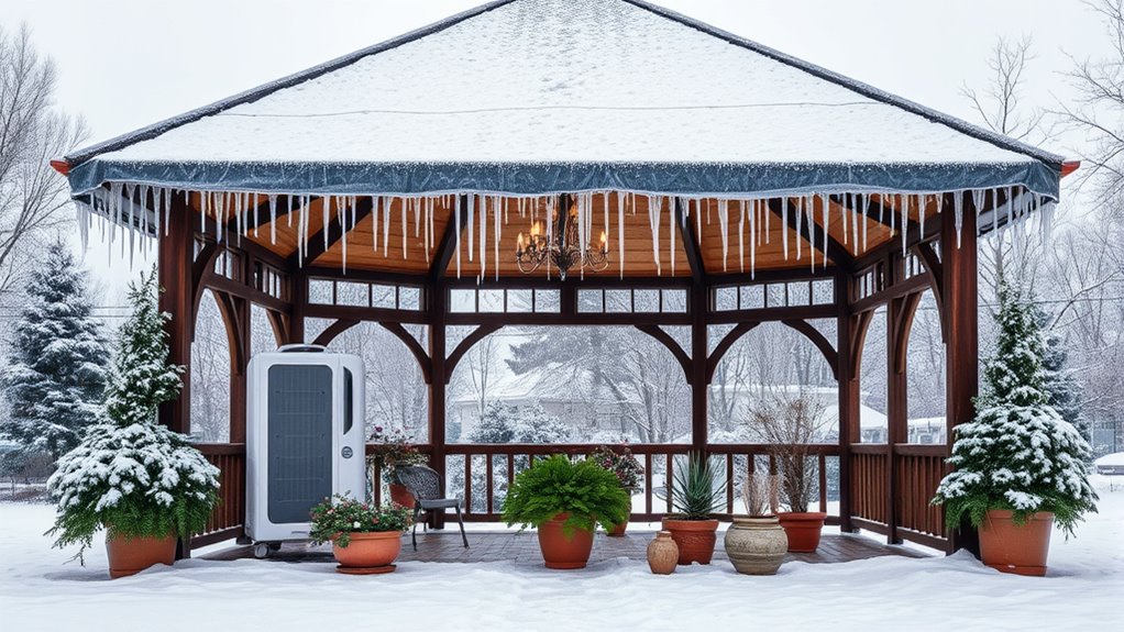 winter gazebo mold prevention