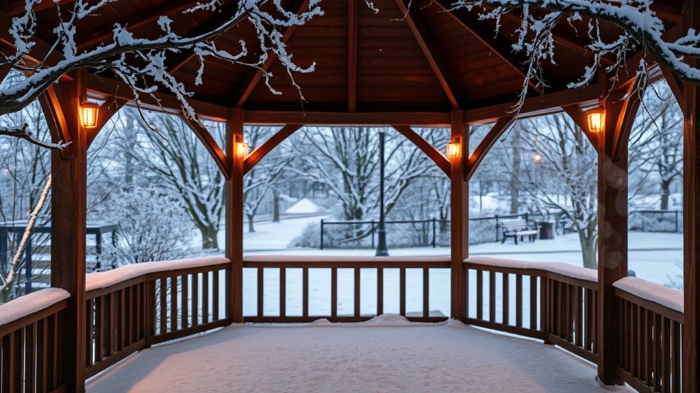 winter gazebo motion sensors