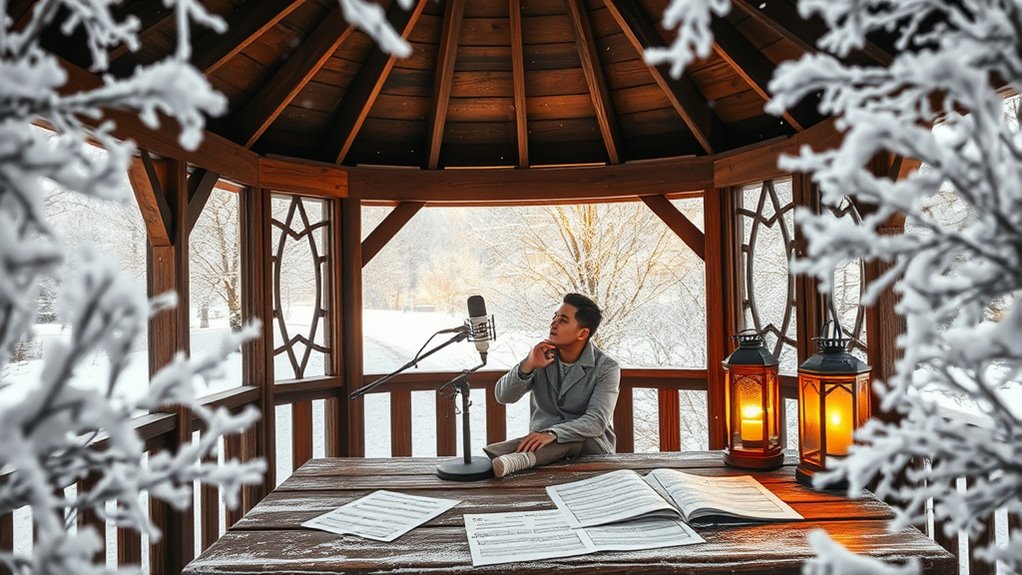 winter gazebo music recording