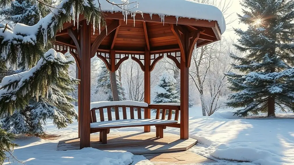 winter gazebo noise reduction