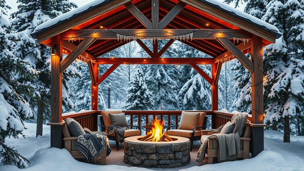 winter gazebo off grid solutions