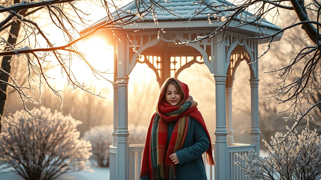 winter gazebo photo ideas