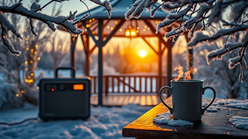 winter gazebo power solutions