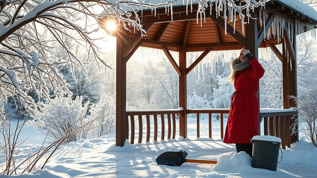 winter gazebo safety check