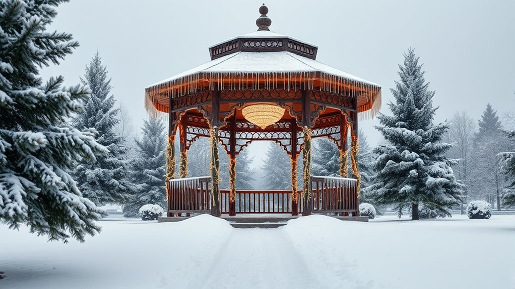 winter gazebo setup plans