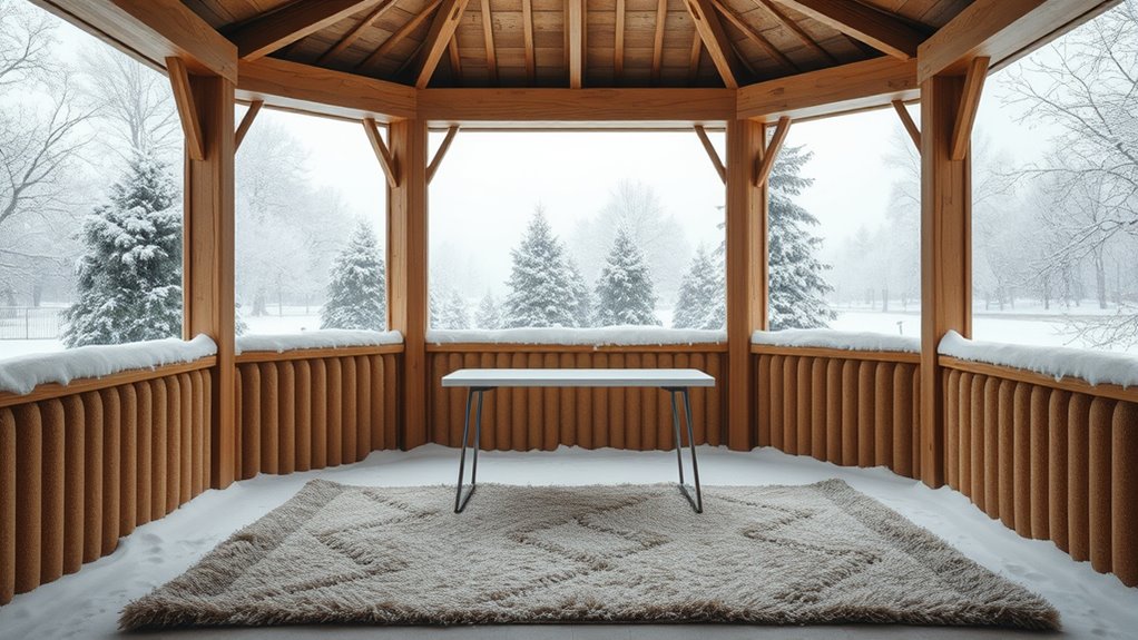 winter gazebo soundproof workspace