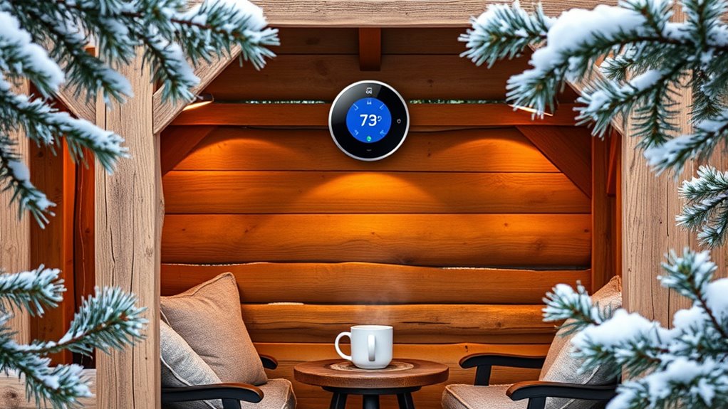 winter gazebo temperature control