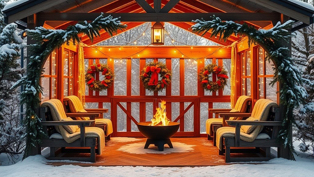 winter gazebo transformation ideas