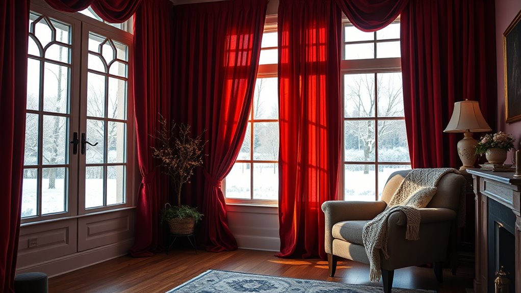 winter heat retention curtains